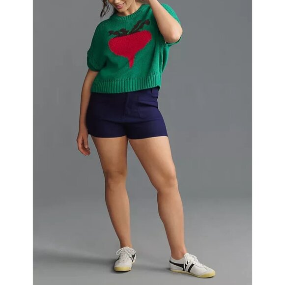 Maeve Short-Sleeve Reddish Print Graphic Sweater 2X - Picture 5 of 5